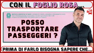 FOGLIO ROSA E PASSEGGERI POSSIAMO PORTARE CON NOI ALTRE PERSONE OLTRE ALL’ACCOMPAGNATORE [upl. by Sibell]