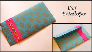 Envelope Making Tutorial  DIY Designer Gift Envelope  Paper Art and Crafts [upl. by Adidnere563]