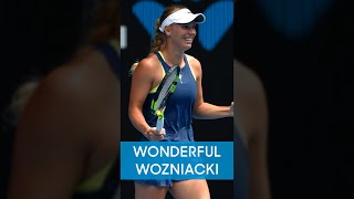 Caroline Wozniacki wins UNREAL rally 👏 [upl. by Nyret]