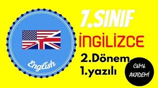 7Sınıf İngilizce 2Dönem 1Yazılı Soruları ve Çözümü [upl. by Orsay764]