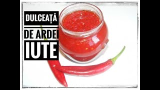 Dulceață de ardei iute  Pasta de ardei iute  cea mai usoara reteta [upl. by Annuahs]