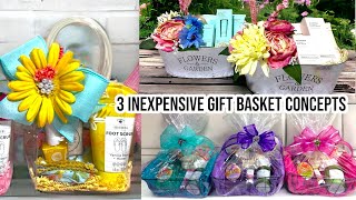 Three Easy Inexpensive Gift Basket Concepts [upl. by Doe]