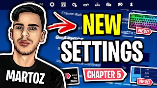 Martoz NEW Settings in Fortnite Chapter 5 BEST STRETCH RES [upl. by Finny]