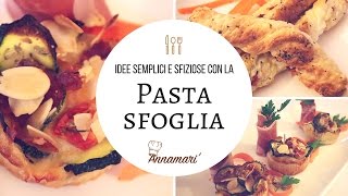 Fantasie di pasta sfoglia  SEMPLICI VELOCI e BUONISSIME [upl. by Hnirt740]