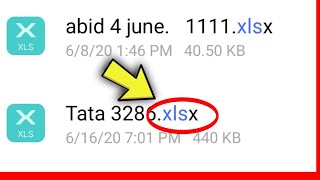 Xlsx File Not Opening Problem Solved In Android phone [upl. by Anneirda586]