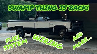 Restoration of our 1985 Chevy C10 Squarebody continues Swamp Thing is coming along [upl. by Natalina168]