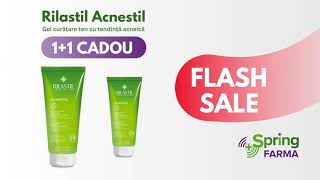 FLASH SALE 11 CADOU Rilastil Acnestil Gel de curățare  springfarmacom [upl. by Airotciv]