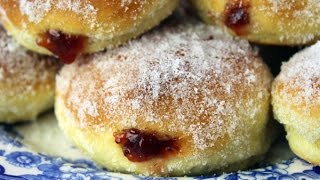 Pączki  Polish Jelly Donuts  Oven Baked Doughnuts [upl. by Puna]