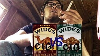 Cig VS CigCamel Wides VS Camel Wides Menthol [upl. by Lledraw765]