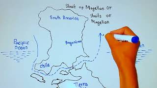 Where is the Strait of Magellan  Straits of Magellan  Strait of Magellan map  5min Knowledge [upl. by Anaidirib]