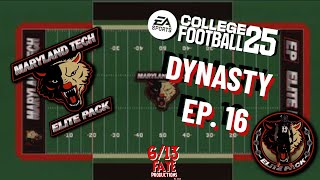 I Created a College Football Program  Ep 16  Maryland Tech EA College Football 25 Teambuilder [upl. by Kilbride]