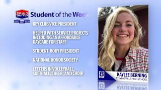 Student of the Week October 17 2018 Kaylee Berning [upl. by Volnay]