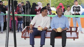 President joins activities held in K Gaafaru Island to mark 41st Fishermens Day [upl. by Yadseut329]