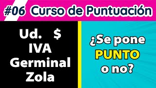 Abreviaturas símbolos siglas títulos y autores ¿se pone punto o no [upl. by Demmer]