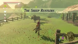 Zelda Breath of the Wild  The Sheep Rustlers Side Quest  Hateno Tower Region [upl. by Terrel845]