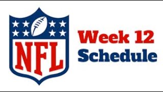 NFL Tailgate NFL week 12 preview [upl. by Lizzie]