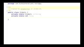 Creating Global Variables in Android Tutorial [upl. by Siuluj]