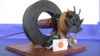 How to make Electric Motor Power DC Generator DIY With Magnet [upl. by Upshaw]