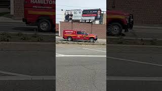 hamilton fire safety officer responding hamont [upl. by Einrae]