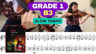 Grade 1  B3 quotTumbalalaikaquot ABRSM Violin 2024  Slow Tempo ♩ 98 with Sheet Music [upl. by Gabor]