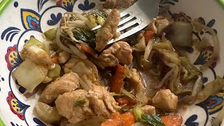 Stir fry vegetables with chickenfood [upl. by Cadmarr]