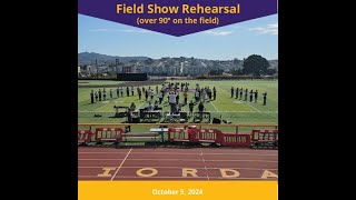 Field Show Rehearsal full video October 5 2024 [upl. by Herculie]