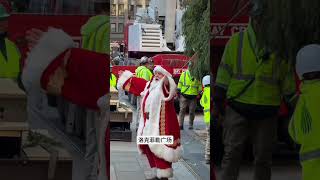 The giant Christmas tree has been delivered to Rockefeller Plaza Christmas [upl. by Williamsen]