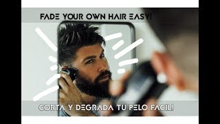 Como cortarte tu propio pelo laterales facil  How to fade your own hair easy [upl. by Oah]