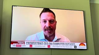 Crowdstrike CEO on Worldwide IT Outage [upl. by Adnorrahs]