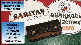 PDF Şablon XKB421 Körüklü Bayan Cüzdanı Yapımı  Womens Wallet Making [upl. by Nylessej389]