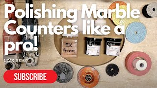 Marble Polishing  How to polish marble countertops like a professional [upl. by Dahsra]