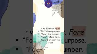 Homophones words with meaning fluentfusionbyravi homophones viralshort trending [upl. by Jenilee]