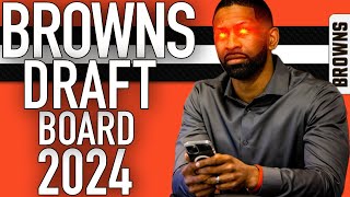 WHAT THE BROWNS DRAFT BOARD LOOKS LIKE [upl. by Alessandro]