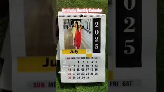 Synthetic A3 size calendar 2025 year calendar calendardate syntheticdiamond a3 new collection [upl. by Phylis296]