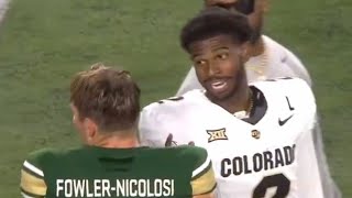 Mics picked up what Shedeur Sanders said as he refused to shake Colorado State QB Brayden [upl. by Line]