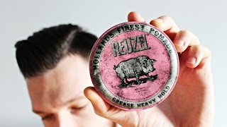 Reuzel Grease Heavy Hold Pomade Pink  recenzja woskowej pomady do włosów [upl. by Kilan]