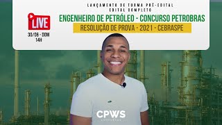 RESOLUÇÃO DE PROVA  ENGENHEIRO DE PETRÓLEO  CONCURSO PETROBRAS  LANÇAMENTO DE TURMA PRÉEDITAL [upl. by Belva]