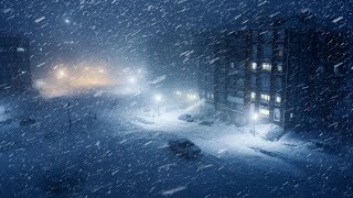 Intense Blizzard amp Wind Sounds for Sleeping  Heavy Winter Storm  Howling Wind amp Blowing Snow [upl. by Tyre343]