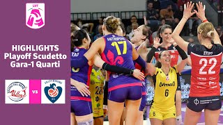 Scandicci  Bergamo  Highlights  Gara1 Quarter Final  Campionato 202223 [upl. by Haletky]