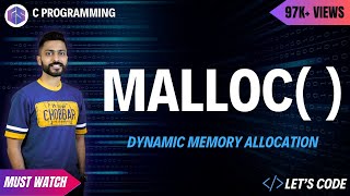 Malloc in C Programming  Dynamic Allocation [upl. by Wellington]