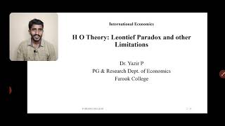 Class 9  Limitations of H O Theory  Leontief Paradox [upl. by Popelka986]