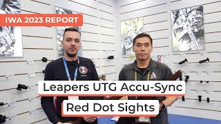 Leapers UTG AccuSync Red Dot Sights  IWA 2023 Report [upl. by Ahsyla66]