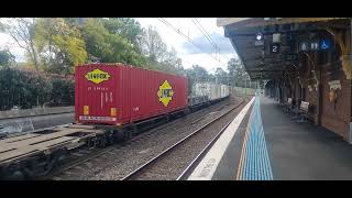 NR93 2 7 going pass Beecroft Station in May 2023 [upl. by Verile]