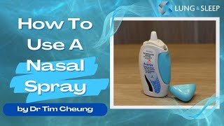 How to use a Nasal Spray [upl. by Thorvald]