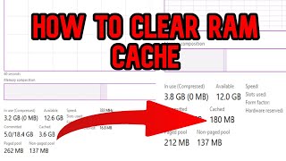 How to Clear RAM CACHE RandomAccess Memory Clear RAM Cached PC Faster 2024 [upl. by Hardin]