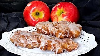 APPLE FRITTERS  Easy AmazingDelicious 🍎❤️ [upl. by Blackington]