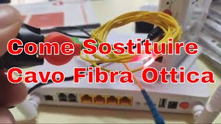 Come Sostituire Cavo Fibra Ottica ftth openfiber [upl. by Deane]