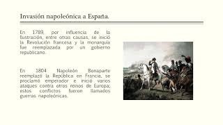 HISTORIA Reformas borbónicas invasión napoleónica a España Nacionalismo criollo [upl. by Chantalle]