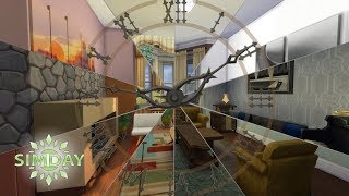 The Sims 4 Room Build Time Travel with a Living Room No CC [upl. by Zia]