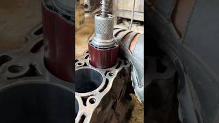 Engine honing  cylinder polish shortsfeed automobile shortsfeed skills [upl. by Hephzipa917]